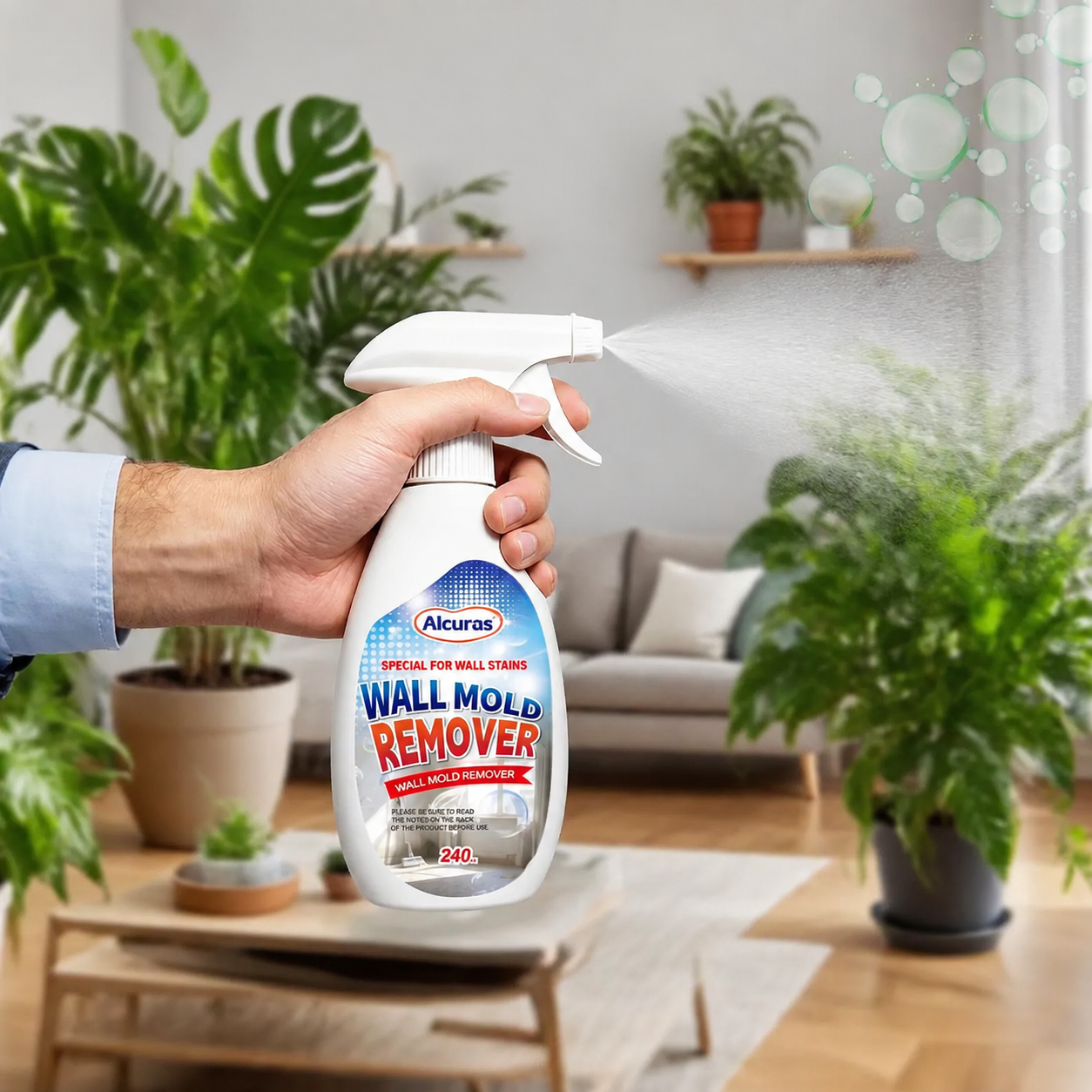 Alcuras® Fast Acting Anti-Mold Wall Cleaner Spray