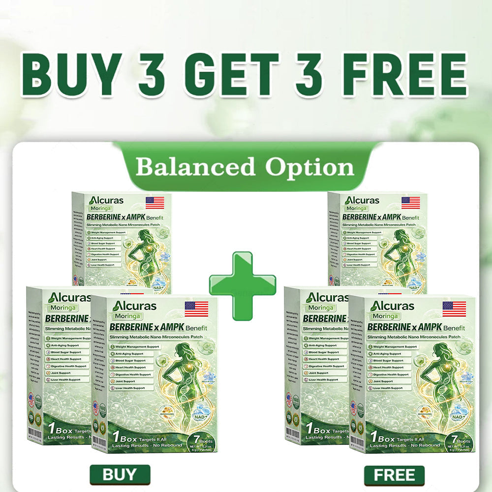 Alcuras® Moringa 8-Benefit Slimming & Metabolic Nano Microneedle changes in 7 days)  For obesity, Loose Skin,diabetes, sleep apnea, joint issues, and more